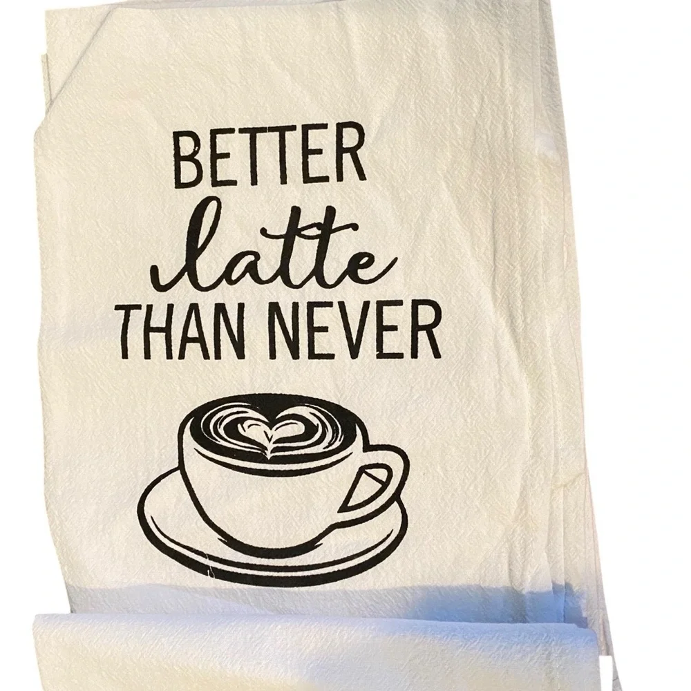 Fortivo Pantry White Tea Towels Set of 4 New with tags